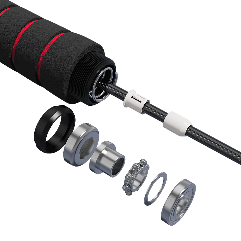 TS-2 5-paikkainen sienikahvainen hyppynaru aikuisille