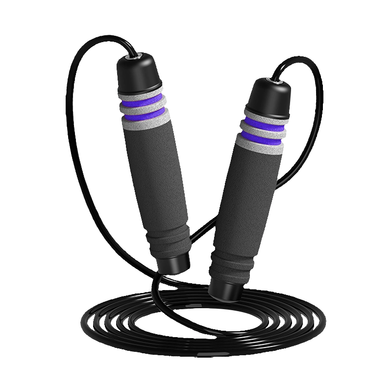 TS-3 yhden pään väri/7-urainen rummun muotoinen sienikahvainen hyppynaru aikuisille