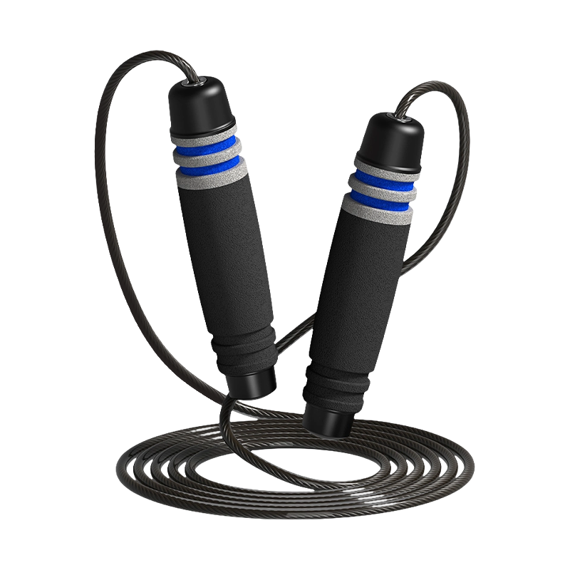 TS-3 yhden pään väri/7-urainen rummun muotoinen sienikahvainen hyppynaru aikuisille