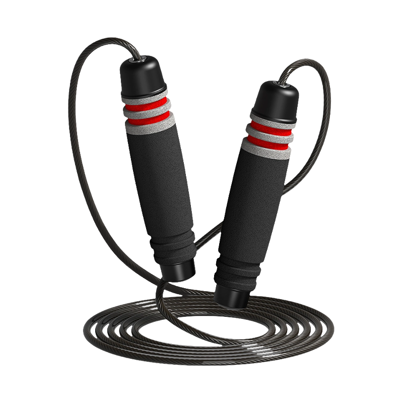 TS-3 yhden pään väri/7-urainen rummun muotoinen sienikahvainen hyppynaru aikuisille