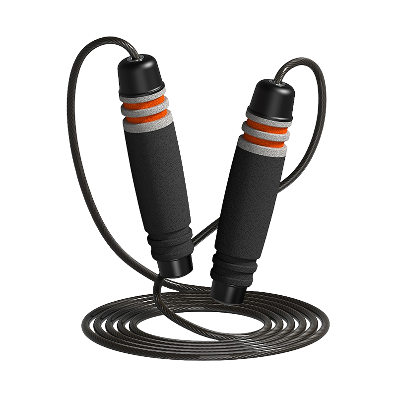 TS-3 yhden pään väri/7-urainen rummun muotoinen sienikahvainen hyppynaru aikuisille