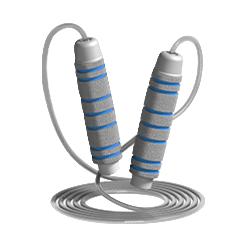 TS-3 yhden pään väri/7-urainen rummun muotoinen sienikahvainen hyppynaru aikuisille