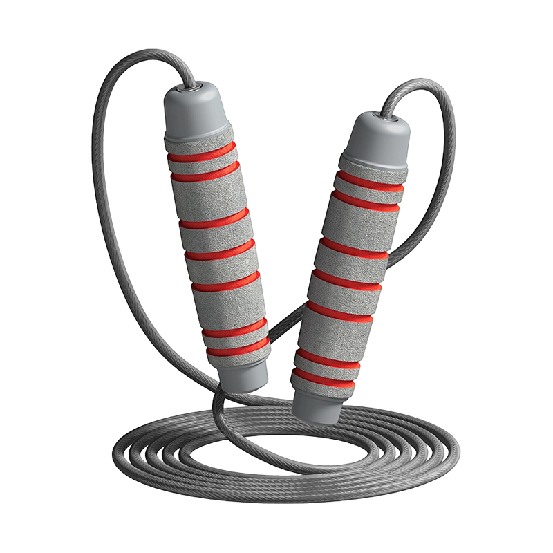 TS-3 yhden pään väri/7-urainen rummun muotoinen sienikahvainen hyppynaru aikuisille