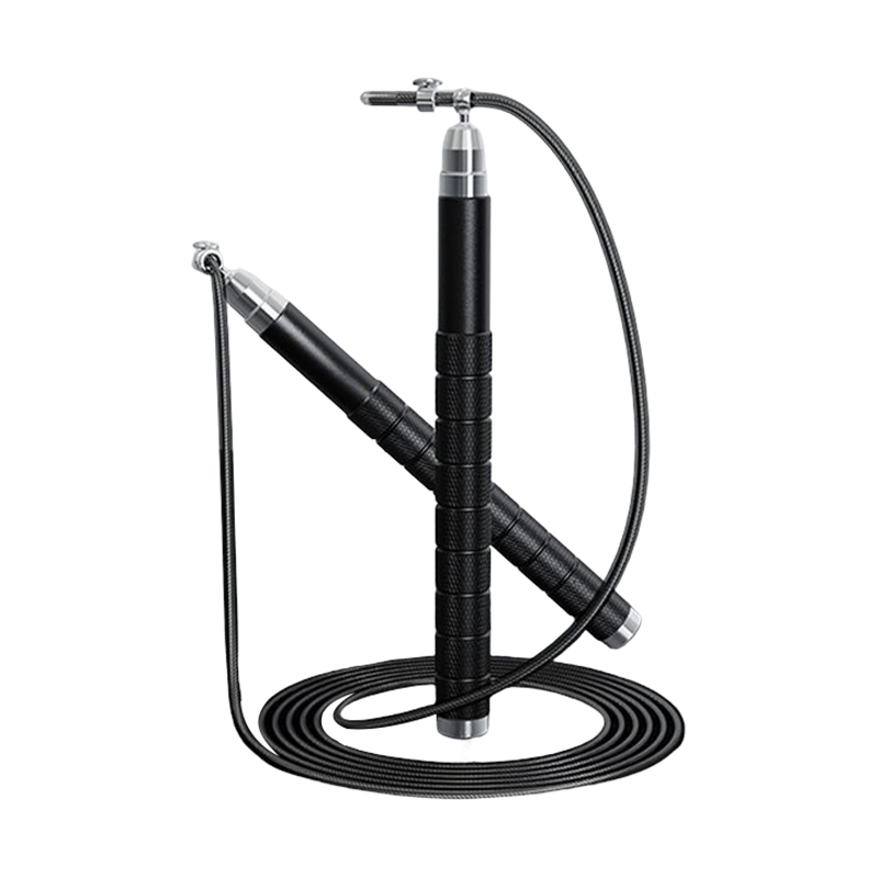 TS-12 mustavalkoinen alumiinikahvainen kilpahyppyköysi